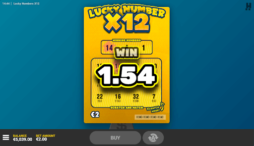 Lucky Number x12 Win